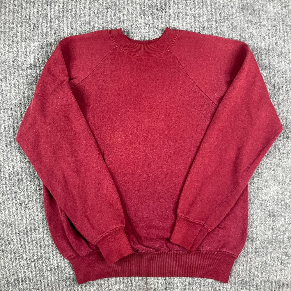 Vintage USA Crewneck Sweatshirt Mens Medium Red Heavyweight 90s Retro